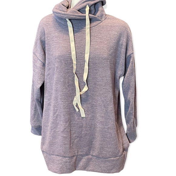 Comfy Cowlneck Drawstring Sweater - Picture 3 of 6